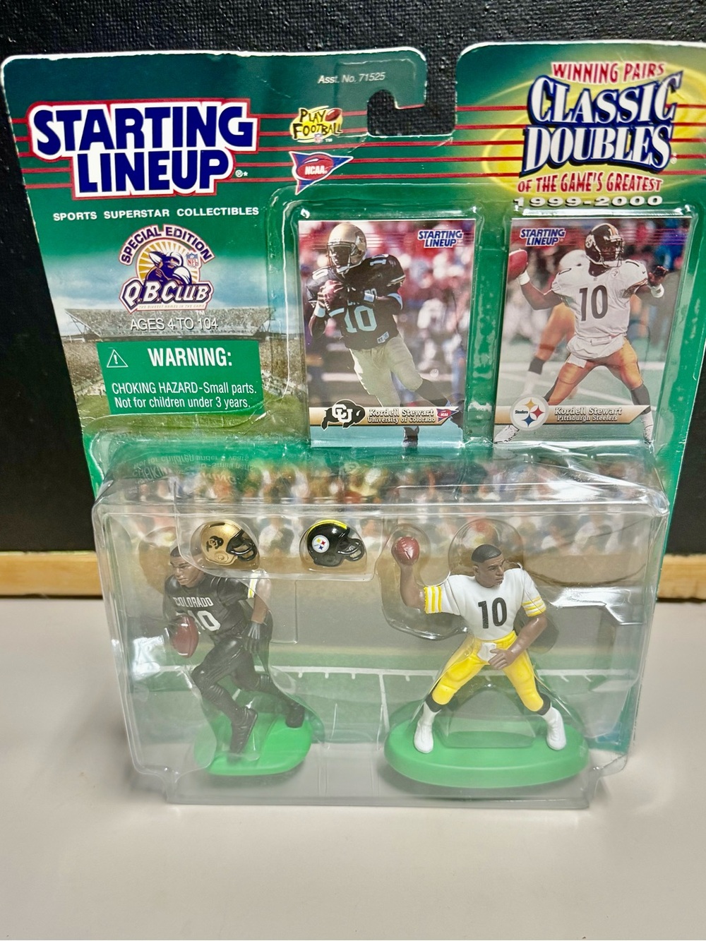 Starting Lineup Classic Doubles Kids Football Figure Set - Black & Yellow